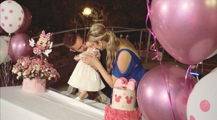 Αφροδίτη Γεωργίου - Στέφανος Στυλιανού: Βάπτισαν την κορούλα τους [εικόνες]