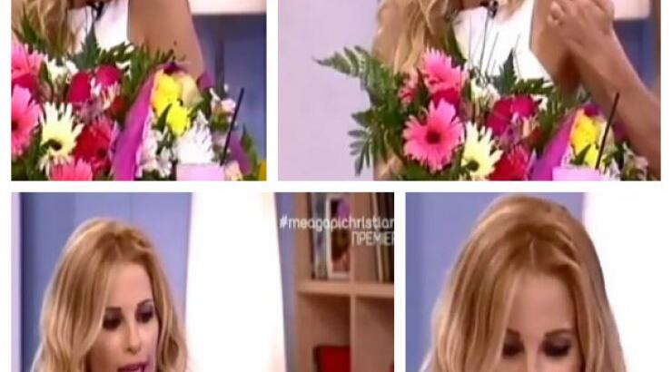 Χριστιάνα Αριστοτέλους: Δείτε την ανθοδέσμη που της έστειλε ο Γιώργος Εφραίμ "Ευχαριστώ αγάπη μου"