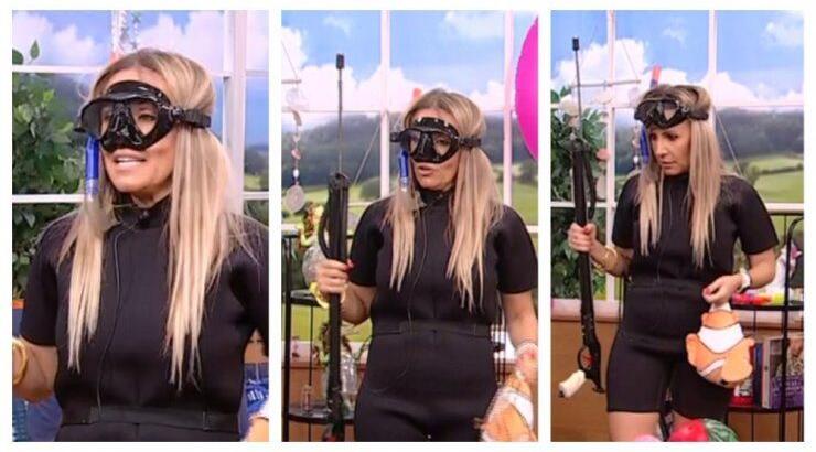 Η Γιώτα Δαμιανού το τερμάτισε! Ντύθηκε βατραχάνθρωπος στην τελευταία εκπομπή! [βίντεο]