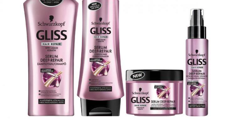 Nέα σειρά επανόρθωσης Gliss Serum Deep-Repair