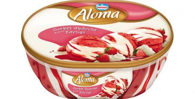 Δοκίμαστε το νέο Aloma Sorbet Φράουλα και Σαντιγύ!