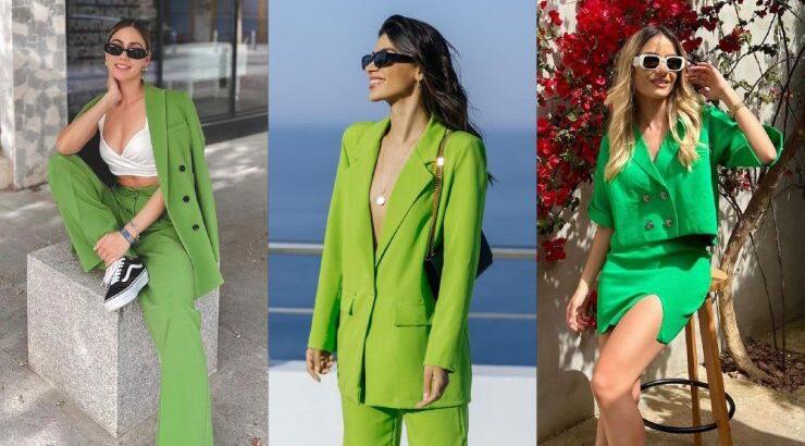 3 τρόποι να φορέσεις τo πράσινο κοστούμι όπως τα fashion girls