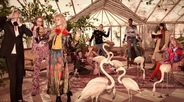Gucci: Χρώμα, λάμψη και φλαμίνγκο στην καμπάνια της prefall συλλογής!