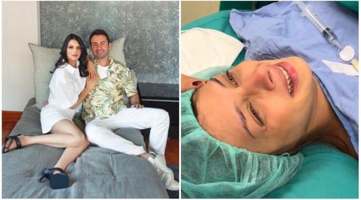 Άννα Μπεζάν: Πόσταρε συγκλονιστικές εικόνες τη στιγμή που γεννάει και ξεσπάει σε λυγμούς