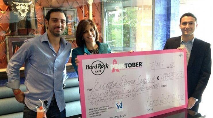 Η συνεργασία του Europa Donna Κύπρου με το Hard Rock Café