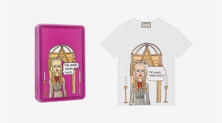 Cool t-shirts από τον οίκο Gucci σε συνεργασία με την illustrator Angelica Hicks