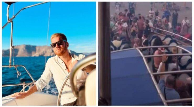 James Καφετζής: Μεταφέρει κόσμο με το σκάφος του στη Ρόδο [βίντεο]