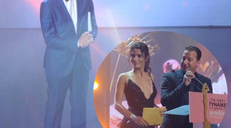 Η αμηχανία του Κωστή Μαραβέγια όταν κάλεσε την Τόνια Σωτηροπούλου στη σκηνή των βραβείων “Madame Figaro Γυναίκες της Χρονιάς 2017”