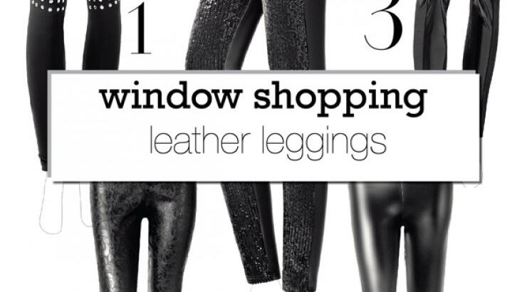 Leather leggings
