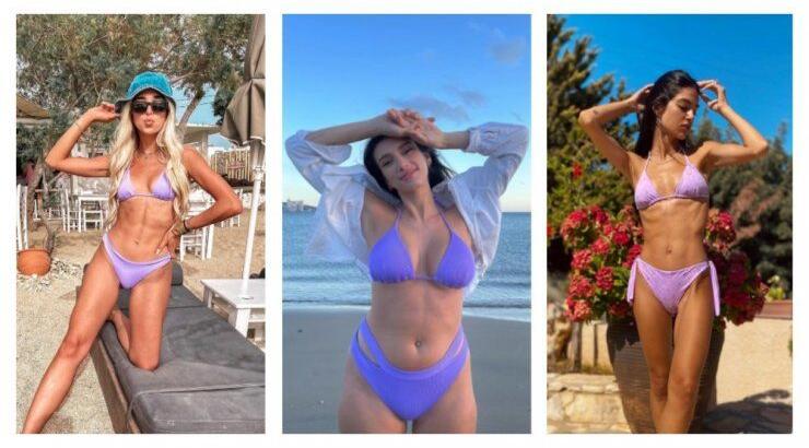 Λιλά μαγιό: 5 κορίτσια της μόδας που απογείωσαν την τάση 