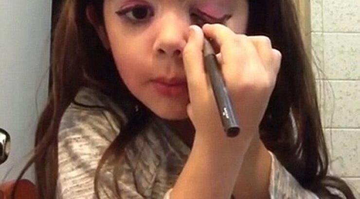 Κόλπα μακιγιάζ από 5χρονο κοριτσάκι! [βίντεο]