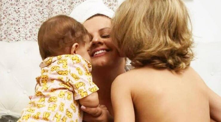 Μαριλένη Σταύρου: Παιχνίδια με τα παιδιά της μετά την επιστροφή της από την Ιταλία! [εικόνες]