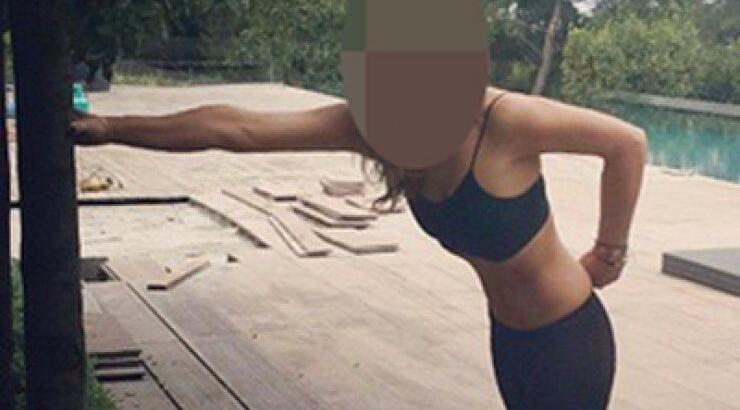 Κύπρια socialite αψηφά το κρύο και γυμναζεται για να διατηρήσει το γραμμωμένο σώμα της!