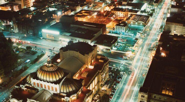 Mexico City by night 