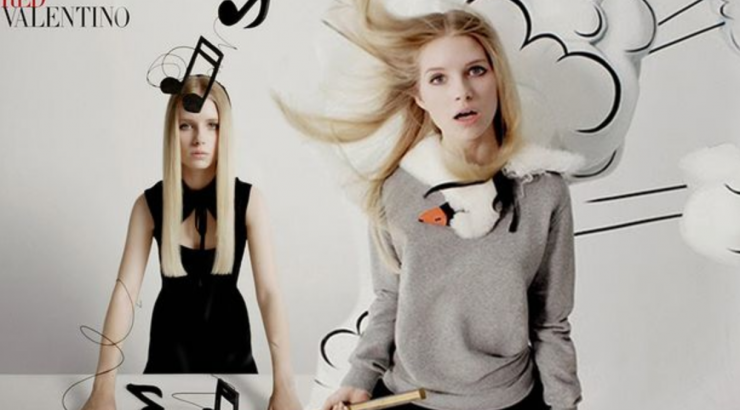 H Lottie Moss πρωταγωνιστεί στην καμπάνια του Red Valentino