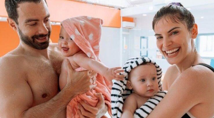 Τανιμανίδης - Μπόμπα: Στο κολυμβητήριο με τις Αριάννα και Φιλίππα [εικόνες]