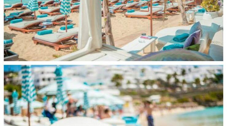 Κύπριος διεθνής ποδοσφαιριστής και  η κουκλάρα σύντροφος του σε ξαπλώστρες της Μυκόνου αξίας 5000 ευρώ!