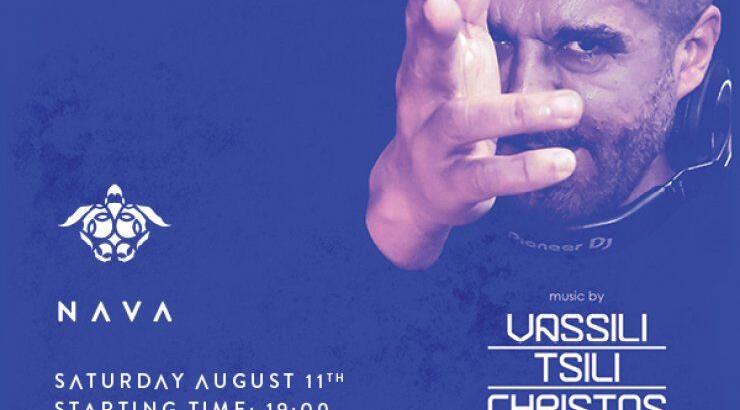Ο Βασίλης Τσιλιχρήστο στα decks του Nava Seaside