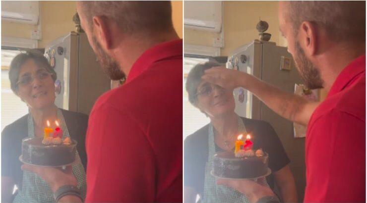 Νεκτάριος Αλεξάνδρου: Έκανε έκπληξη στη μητέρα του για τα γενέθλιά της [βίντεο]