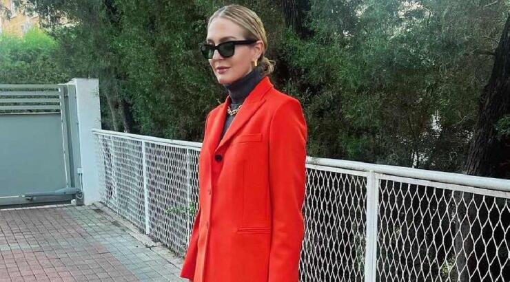Fashion-εμμονή: To λιλά trench coat της Σύλβιας Μαυροπούλου