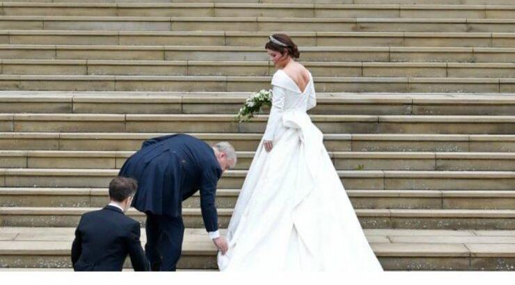 Η πριγκίπισσα Ευγενία επέλεξε νυφικό με ανοιχτή την πλάτη για να φαίνονται οι ουλές από την εγχείρηση [εικόνες]