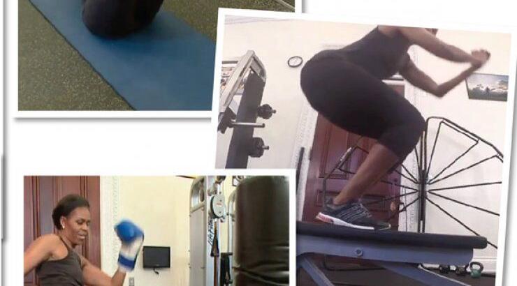 Michelle Obama: Δείτε την να γυμνάζεται! [βίντεο]