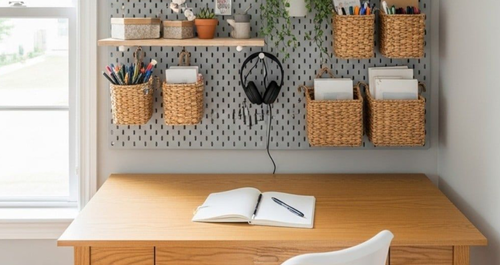 Ο εναλλακτικός τρόπος αποθήκευσης, σε ένα γραφείο στο σπίτι