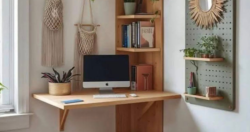 Ένα γωνιακό γραφείο, ιδανικό για μικρούς χώρους