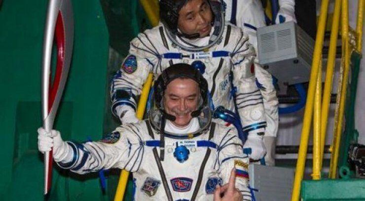 Για πρώτη φορά στο Διάστημα η ολυμπιακή φλόγα