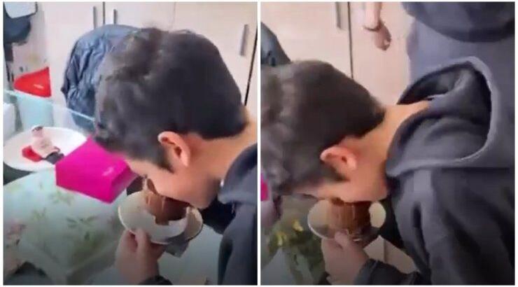 Ο γιος επώνυμης Κύπριας βούτηξε το πρόσωπό του στην τούρτα – έκπληξη που του ετοίμασε η μαμά του! [βίντεο]