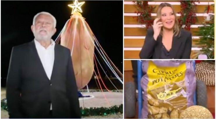 Eπικό: Ο κοινοτάρχης Ξυλοφάγου έστειλε δώρο 20 κιλά πατάτες στη Ναταλία Γερμανού [βίντεο]