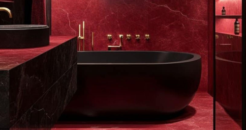 Θα επέλεγες ένα μπάνιο όλο κόκκινο;