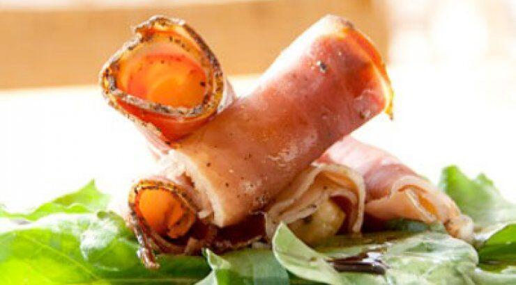 Ρολάκια με προσούτο και τυρί Πυρηναίων