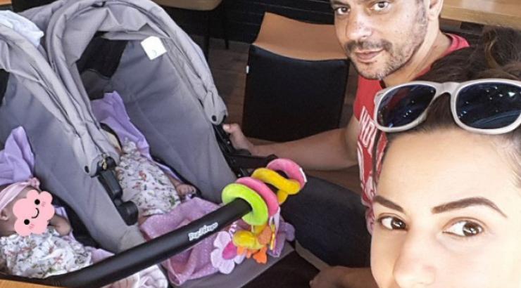 Ο Γιώργος Ρούσσος αγκαλιά με τα δίδυμα κοριτσάκια του!