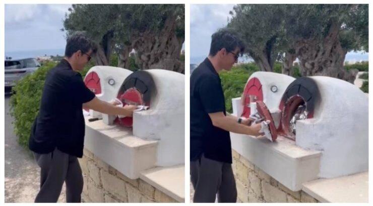 Ο Σάκης Ρουβάς ξεφουρνίζει οφτόν κλέφτικον στην Πέγεια [βίντεο]