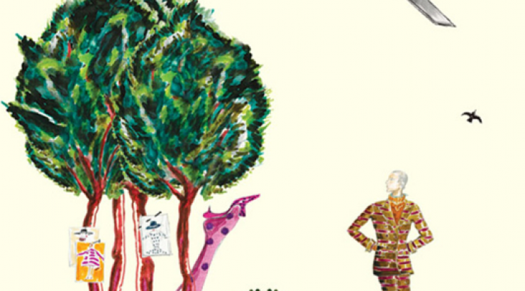  Ο Μανόλο Μπλάνικ ζωγραφίζει για την Εβδομάδα Μόδας του Λονδίνου