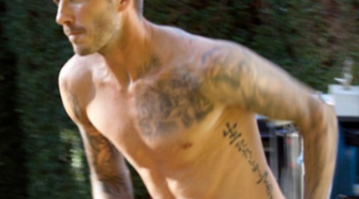Ο David Beckham ημίγυμνος!