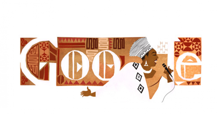 H Google τιμά με επετειακό doodle τη Μίριαμ Μακέμπα
