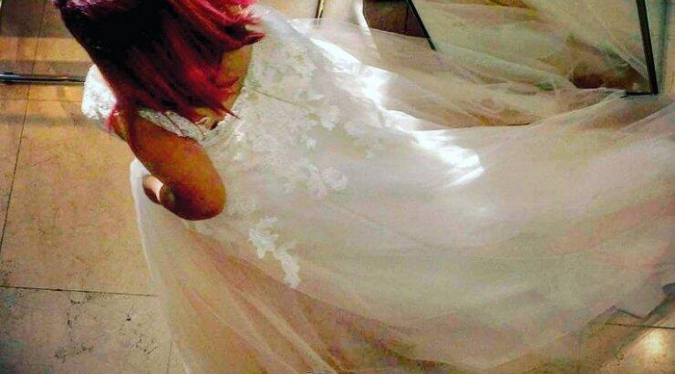 Πρόβα νυφικού για Κύπρια ηθοποιό