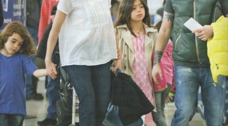 Δέσποινα Βανδή: Με τα παιδιά της στη Λάρνακα