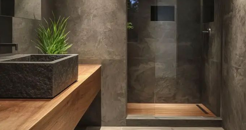 Το μπάνιο που προκαλεί ηρεμία, με πρωταγωνιστή το γκρίζο