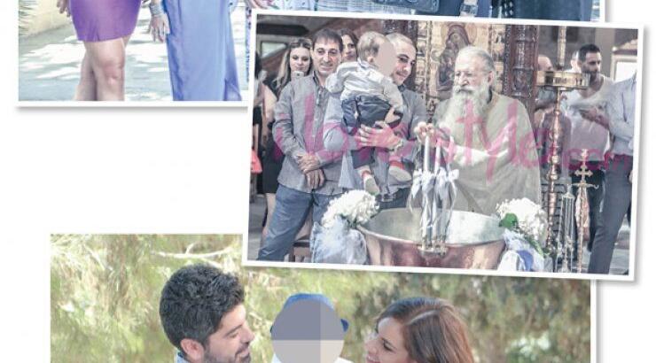 Kατερίνα Κωνσταντίνου - Χρίστος Χριστοδούλου: Βάπτισαν τον γιο τους Ευάγγελο