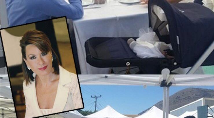 Σε προαύλιο χώρο σχολείου έγινε το γλέντι της βάφτισης της εγγονής της Αγγελοπούλου