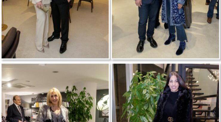 Στο showroom της εταιρείας Δελούδη με τον σχεδιαστή φωτιστικών, Μιχάλη Αναστασιάδη 