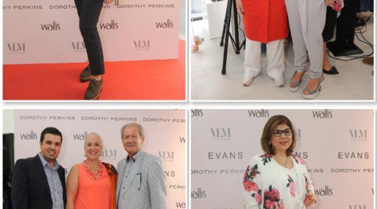 Στα εγκαίνια των καταστημάτων Dorothy Perikins, Wallis και Evans