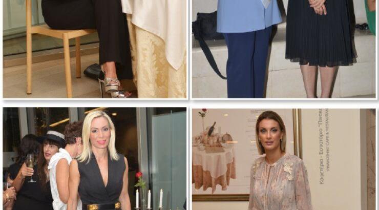 Στα εγκαίνια της έκθεσης "Παράδοξη Αφροδίτη" στη Λεβέντειο Πινακοθήκη