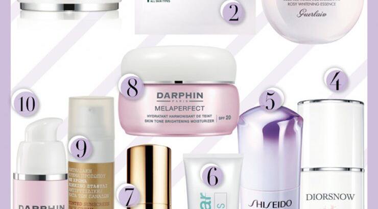 Top 10: Τα καλύτερα προϊόντα για σκούρες κηλίδες, πανάδες και δυσχρωμίες