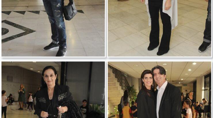 Στην πρεμιέρα της παράστασης "Ο Μάγκας και η Μαντάμ Διατροφή" 