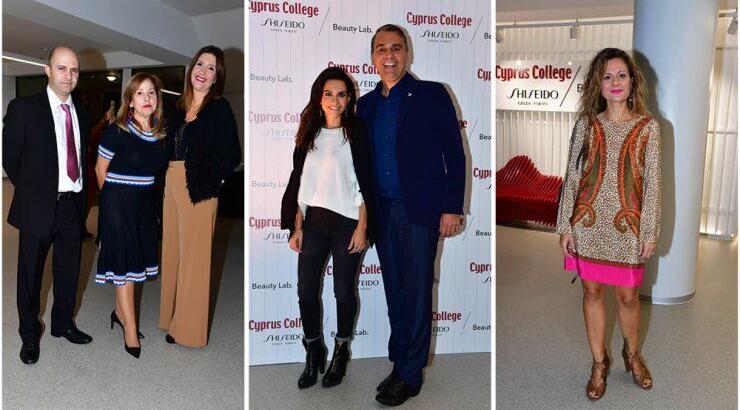 Στα εγκαίνια των καινούργιων εργαστηρίων αισθητικής Cyprus College Shiseido Beauty Lab