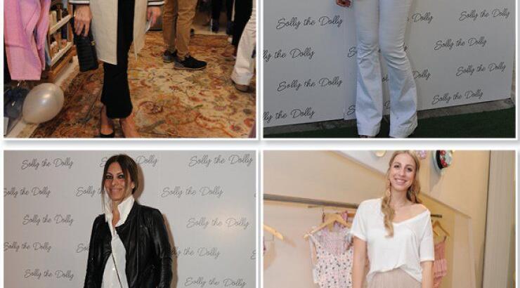 Στα εγκαίνια του καταστήματος 